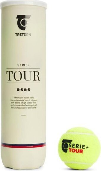 Tretorn Piłki do tenisa ziemnego Serie Tour 4 szt. 474266