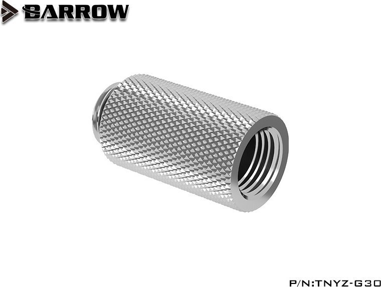 Barrow Barrow G1/4 Zoll Verlängerung gerade MF 30 - silber