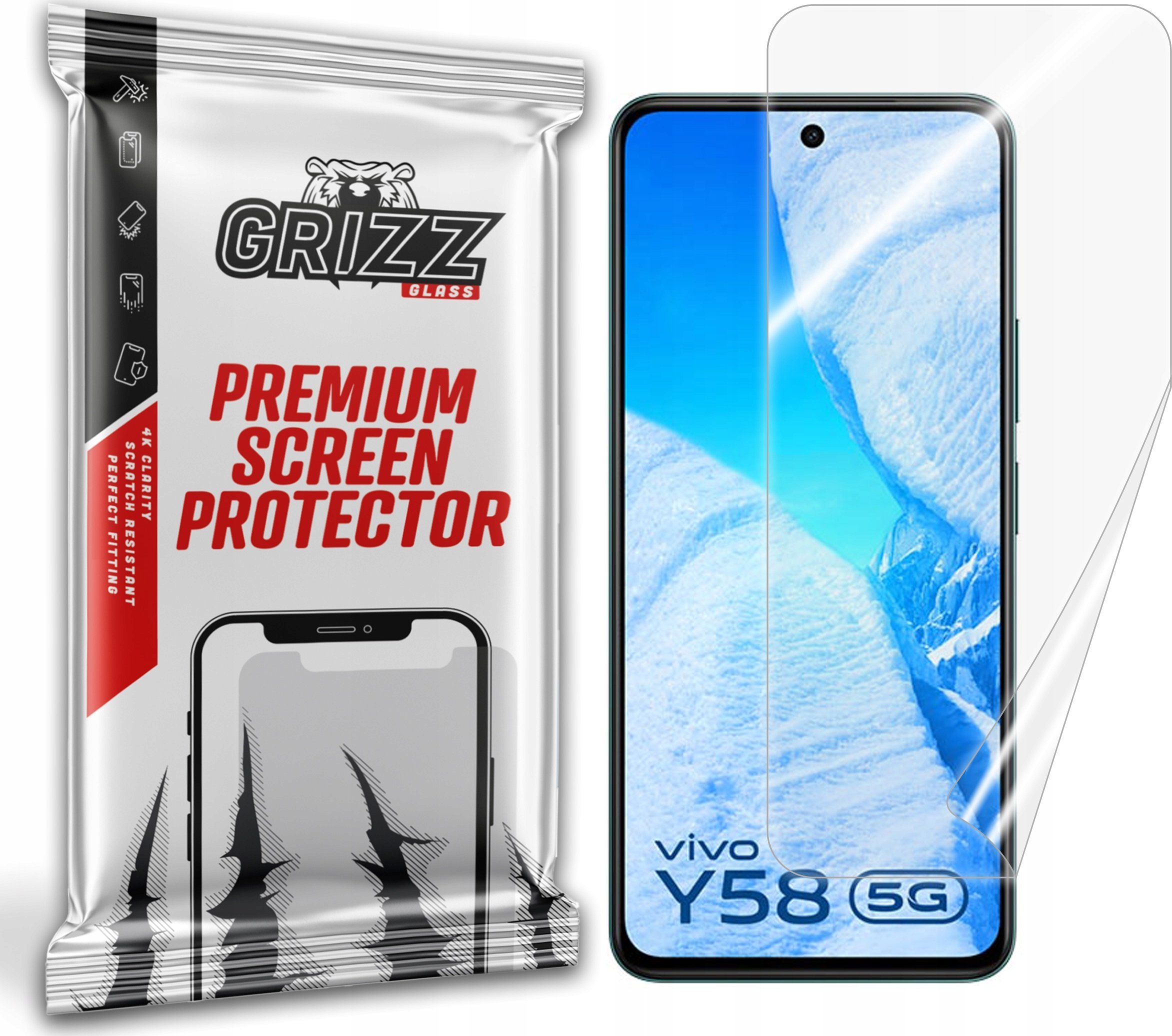 GrizzGlass Folia ceramiczna GrizzGlass CeramicFilm do Vivo Y58