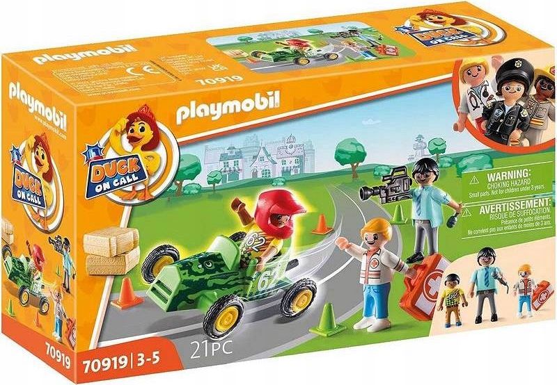 Playmobil DUCK ON CALL Akcja Ratunkowa Pomóż Kierowcy Rajdowemu (70919)