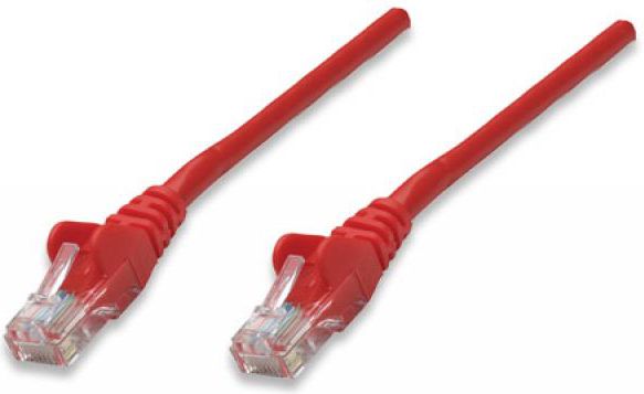 Intellinet Network Solutions PATCH CORD CAT5E UTP 0,5M CZERWONY 100% MIEDŹ (318198)