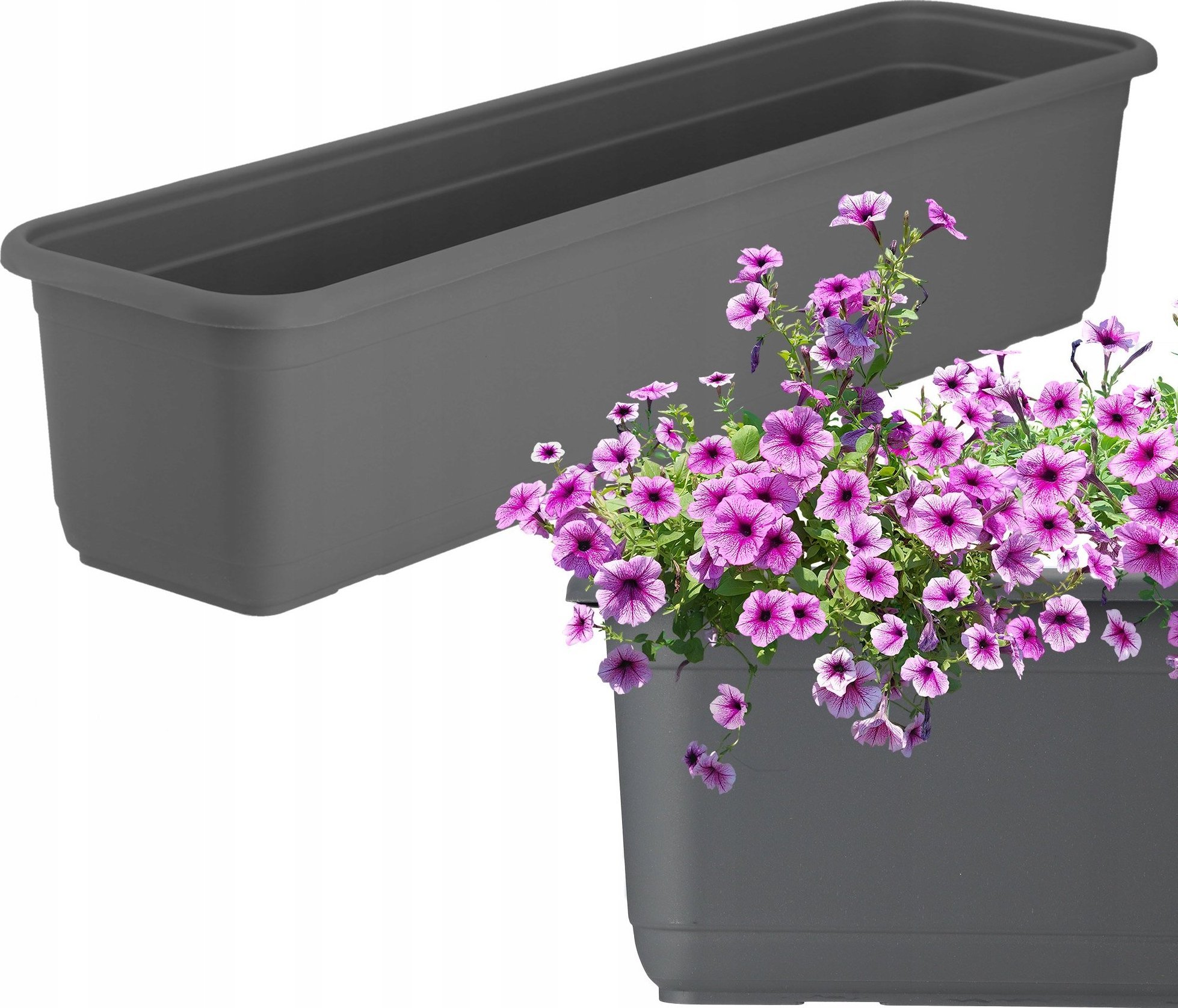 Kadax KADAX Doniczka Skrzynka Balkonowa 60cm Antracyt