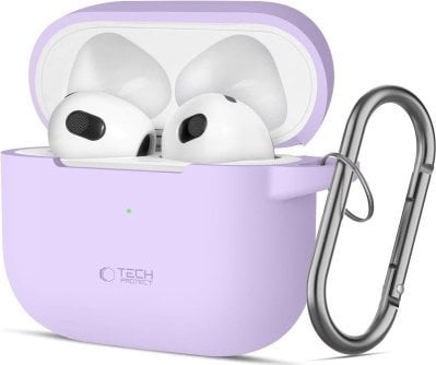 Tech-Protect TECH-PROTECT SILICONE HOOK APPLE AIRPODS 3 LAVENDER
