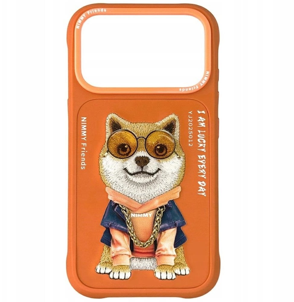 Nimmy Etui Cool Dog do iPhone 17 Pro pomarańczowy