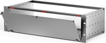 SCHROFF Panele przednie SCHROFF, nieekranowane, dolne na zawiasach, 3 HU, 84 HP, 2,5 mm, Al, anodowane