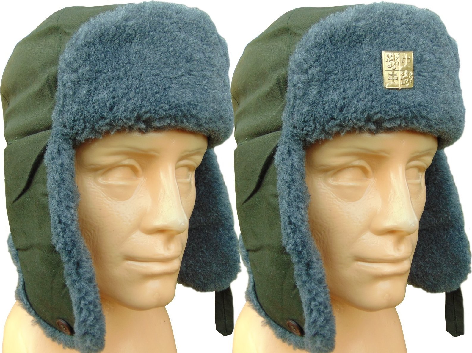 Kurtka męska MFH ORYGINALNA WOJSKOWA USZATKA CZECHOSŁOWACKA 57 cm