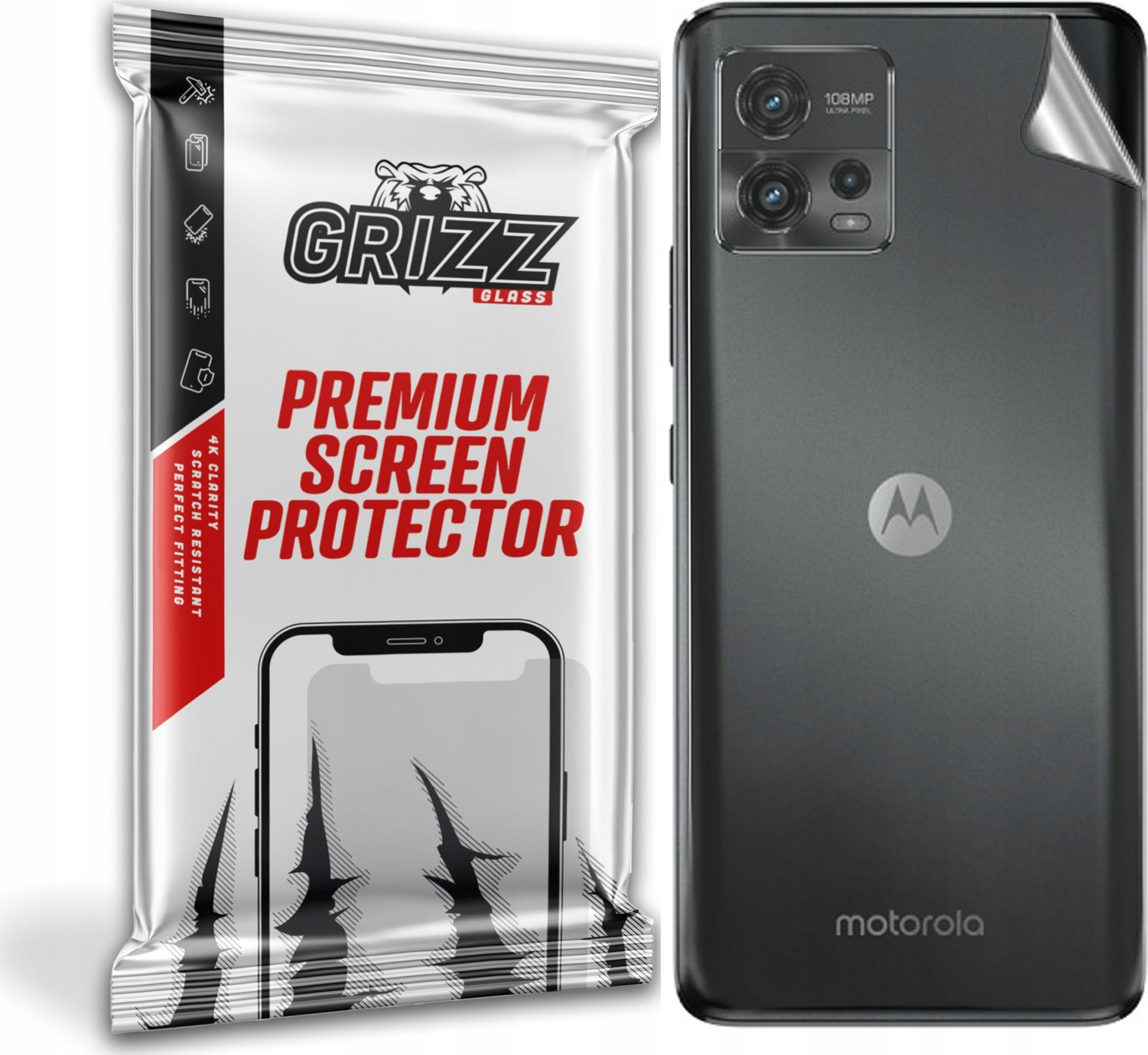 GrizzGlass Folia na tył Grizz Motorola Moto G72