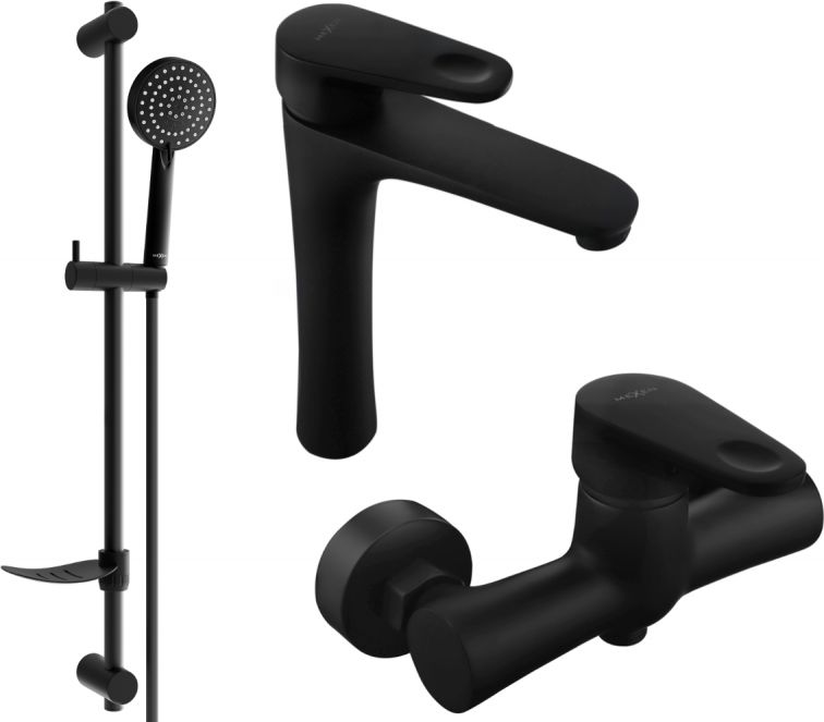 Mexen Mexen Kama DF75 zestaw prysznicowy, czarny - 72514DF75-70