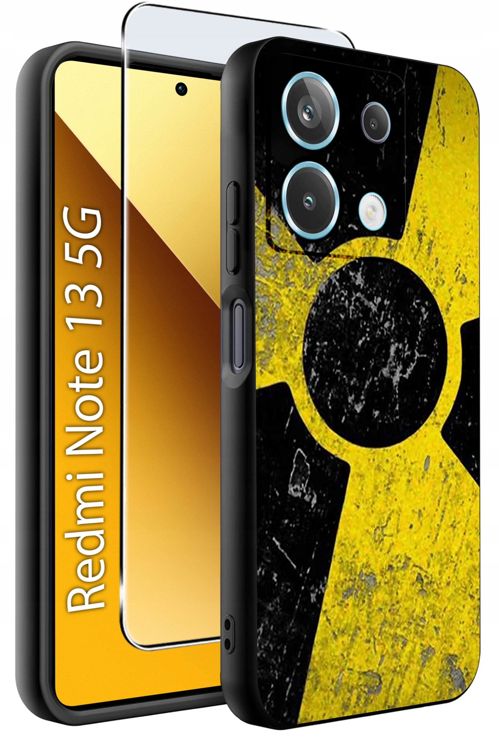 ETUI do Xiaomi Redmi Note 13 5G WZORY |SILIKONOWE MATT CASE +SZKŁO 9H