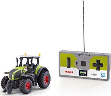 Revell Revell Control 23488 Mini traktor RC Claas Axion 960, pilot 40 MHz z funkcją ładowania, samochód zdalnie sterowany, zielony