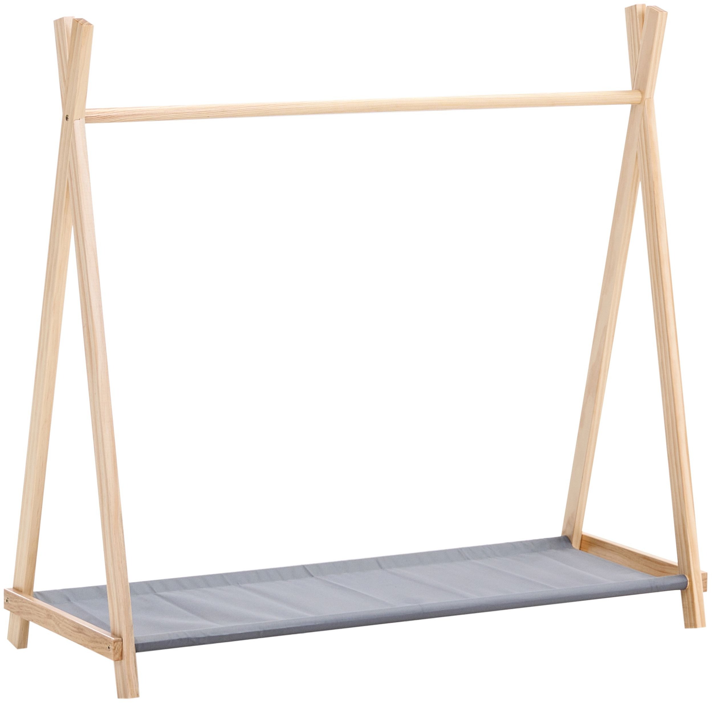 Dziecięcy wieszak na ubrania CREE Jasnobrązowy