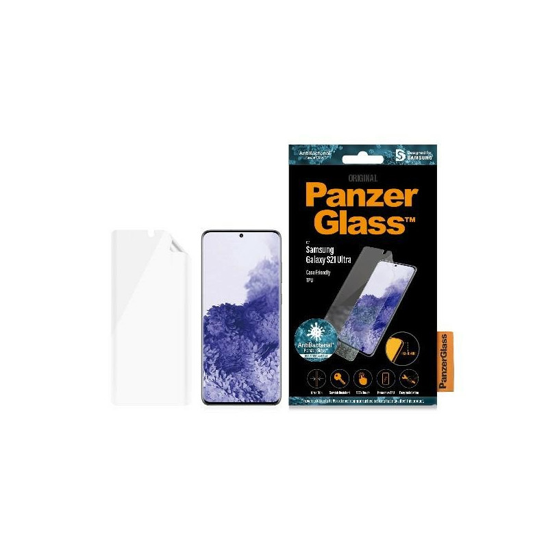 PanzerGlass Folia TPU do Samsung S21 Ultra G998 Case Friendly Antibacterial