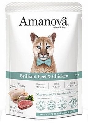 Amanova Kot Brilliant Beef & Chicken saszetka 85g