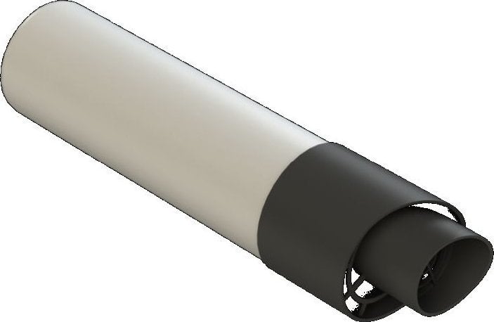 LIK Element rurowy do odprowadzania spalin przez ścianę 0,55m DN80/125