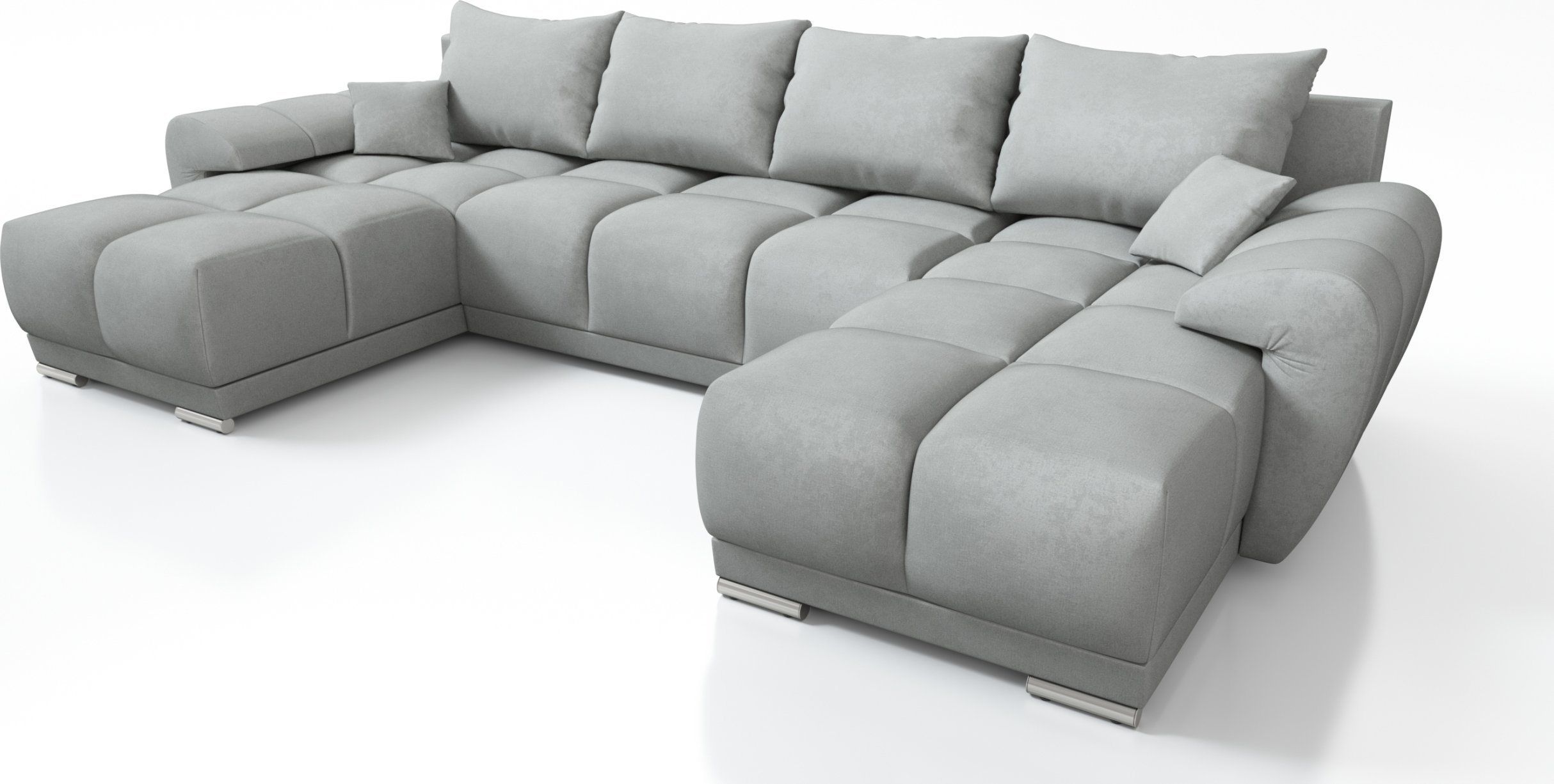 SZARY DUŻY NAROŻNIK ROZKŁADANY DO SALONU ROGÓWKA FUNKCJA SPANIA HONEY U