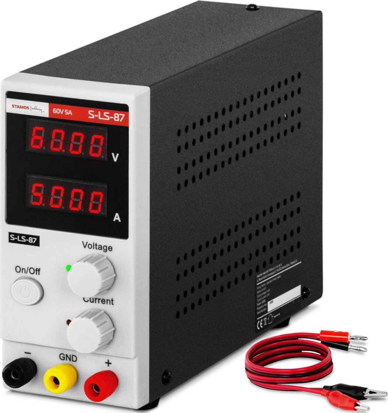 Stamos Germany Zasilacz laboratoryjny serwisowy 0-60 V 0-5 A 300 W Zasilacz laboratoryjny serwisowy 0-60 V 0-5 A 300 W