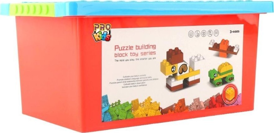 Pro Kids Klocki budowlane w skrzyni mix