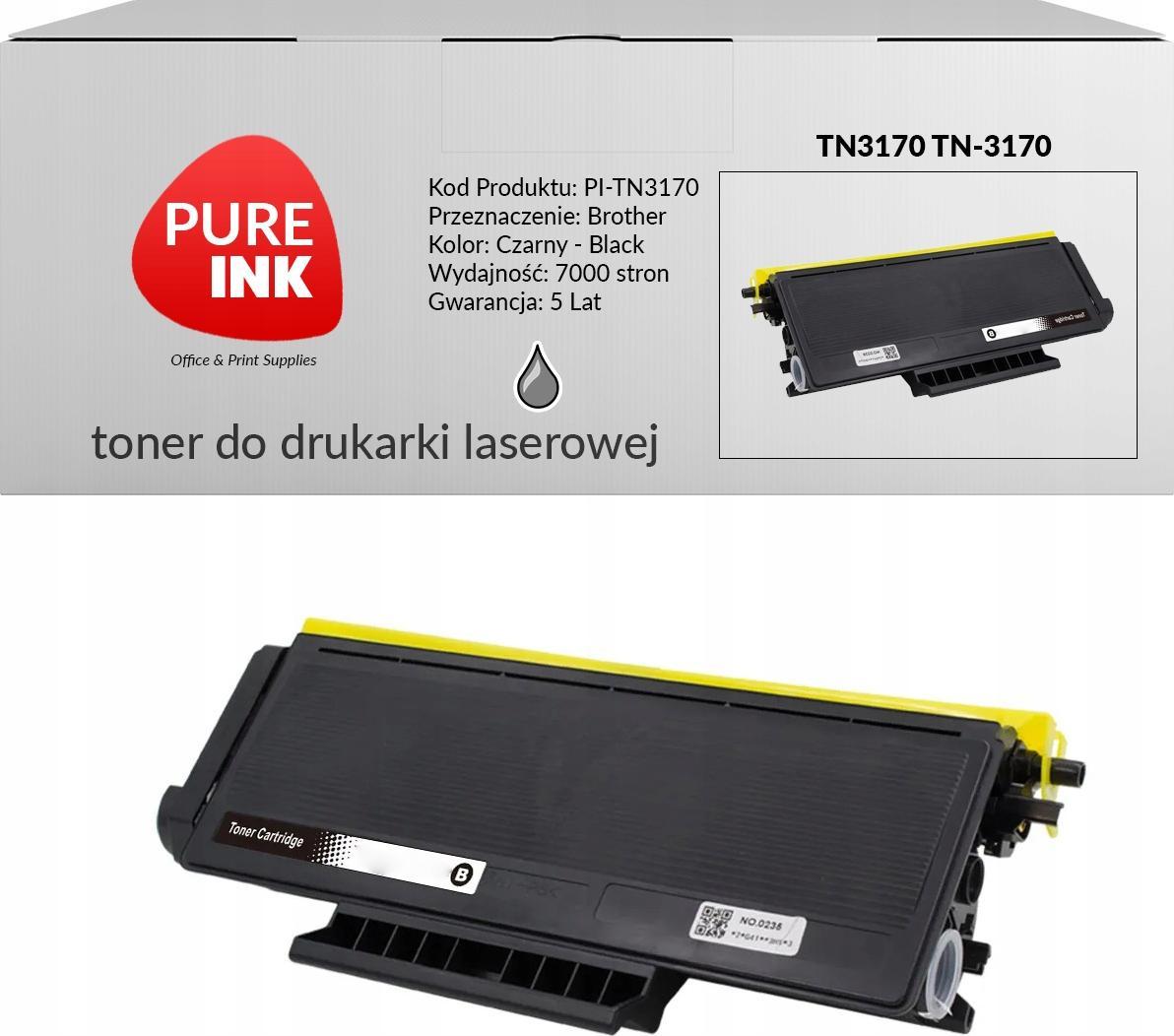 Toner Pureink Black Zamiennik TN-3170