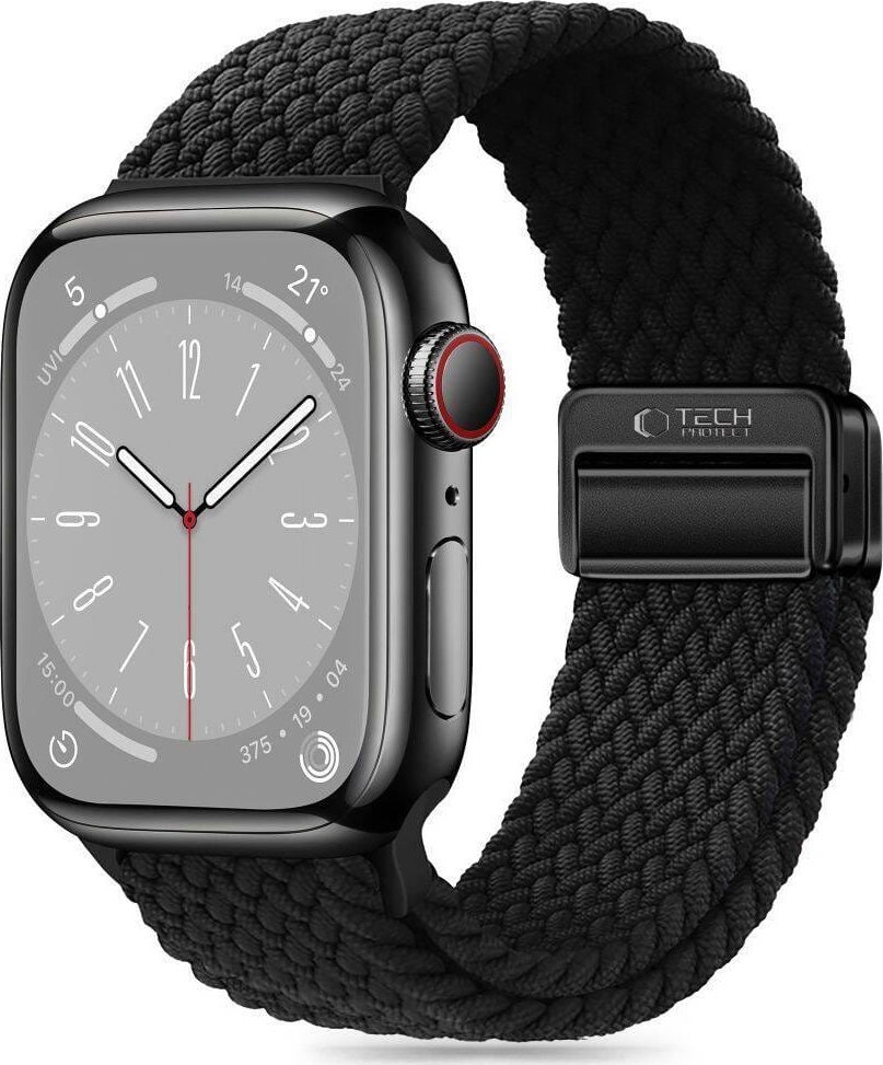 Tech-Protect Pasek Tech-Protect Nylonmag Apple Watch 4/5/6/7/8/9/SE/Ultra 1/2 42/44/45/49mm Black