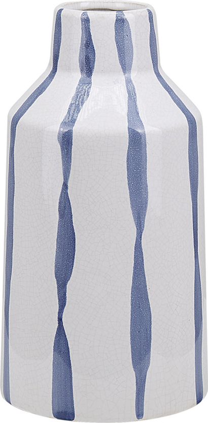 Shumee Wazon na kwiaty biały z niebieskim ASSUS