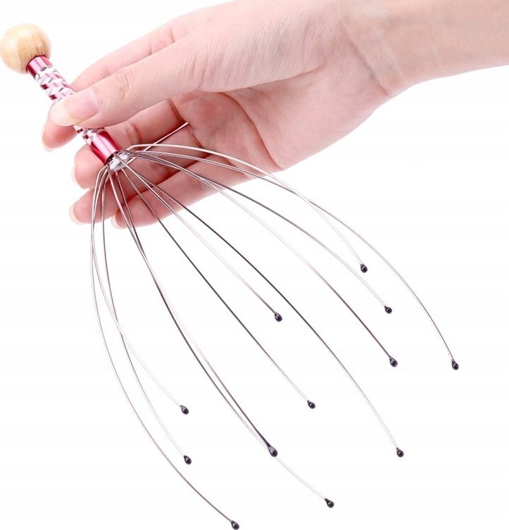 Masażer Korbi AJURWEDYJSKI MASAŻER DO MASAŻU SKÓRY GŁOWY WCIERKA RELAKS ZDROWIE MASAŻ