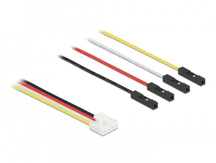 DeLOCK Conversion IOT Grove Cable 4 x pin male to 4 x Jumper female 40 cm, 0.4 m, Male, Female, Straight, Straight, Black, Red, White, Yellow