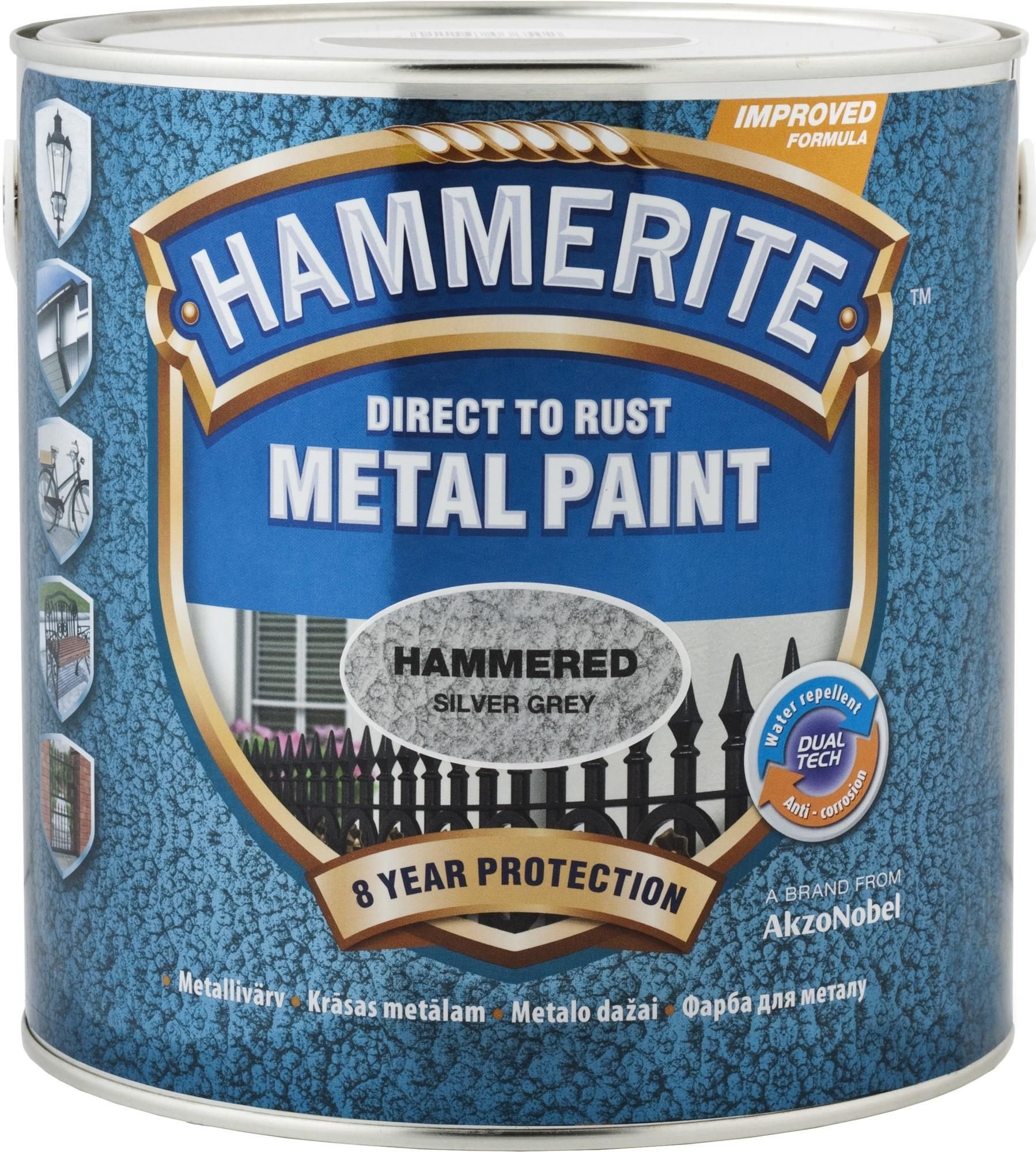 PAINT HAMMERITE SILVERGREY HAMM.750ML