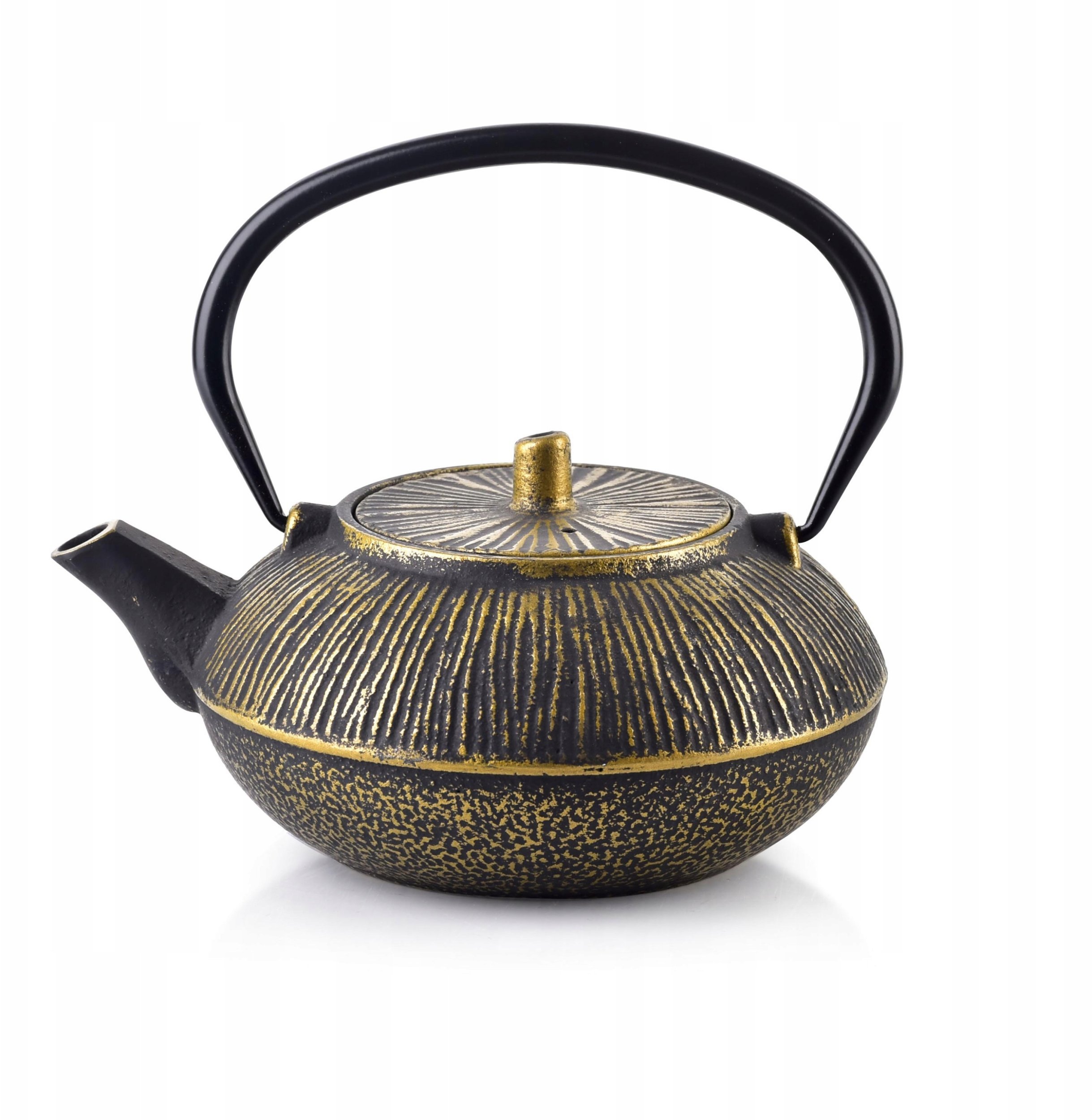 ALOR DZBANEK 800ml CZARNO ZŁOTY COOKINI 16x19xh16cm