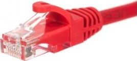 NetRack Patchcord RJ45, Netrack osłonka zalewana, kat. 5e UTP, 5m czerwony
