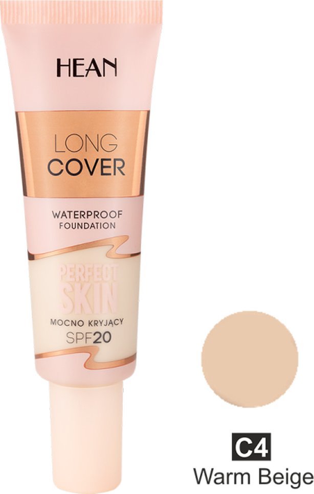 Hean Long Cover Podkład do twarzy 25ml Warm Beige (C4)