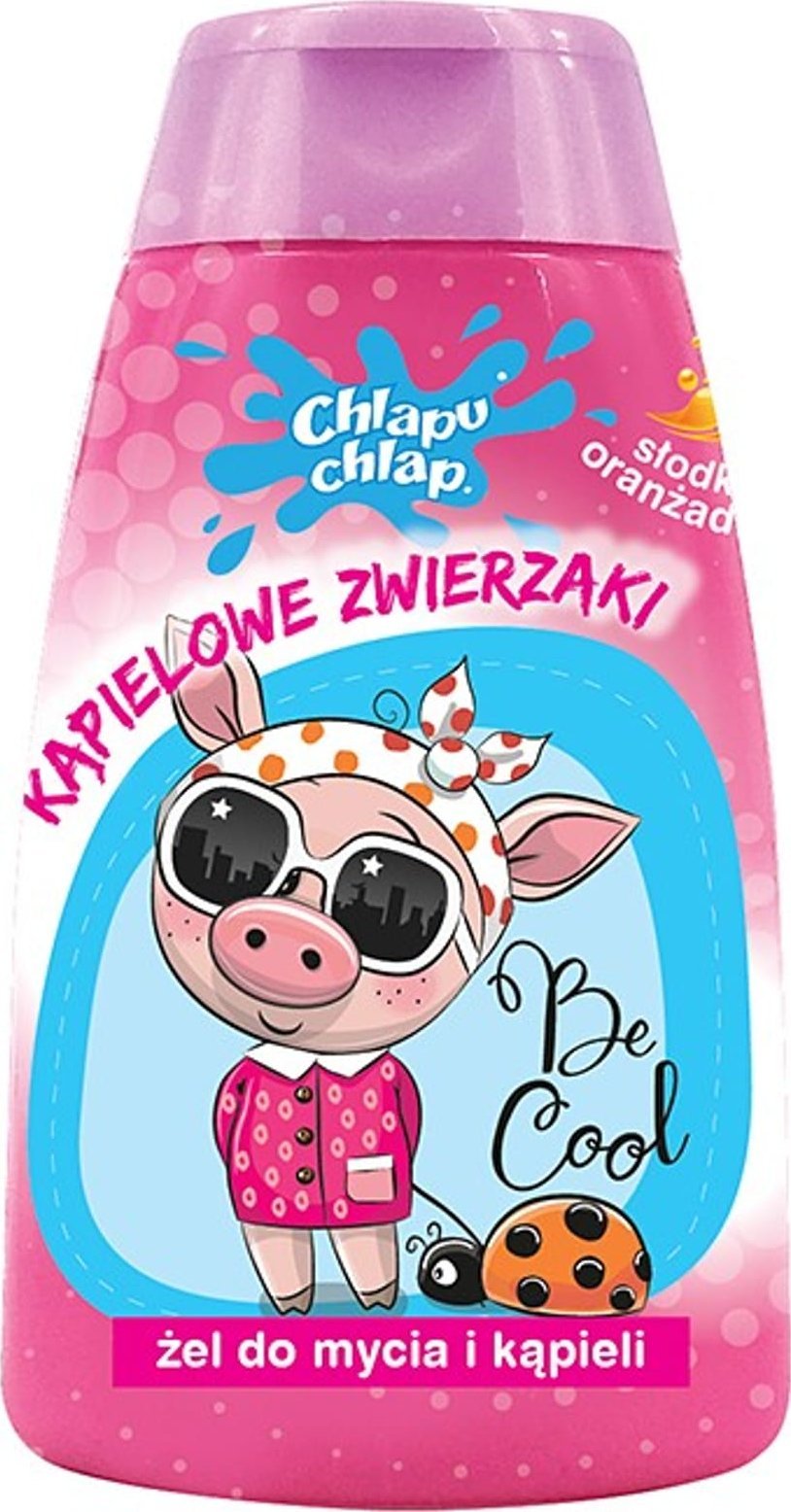 Chlapu Chlap CHLAPU CHLAP Kąpielowe zwierzaki Żel do kąpieli - Słodka oranżadka 74 ml