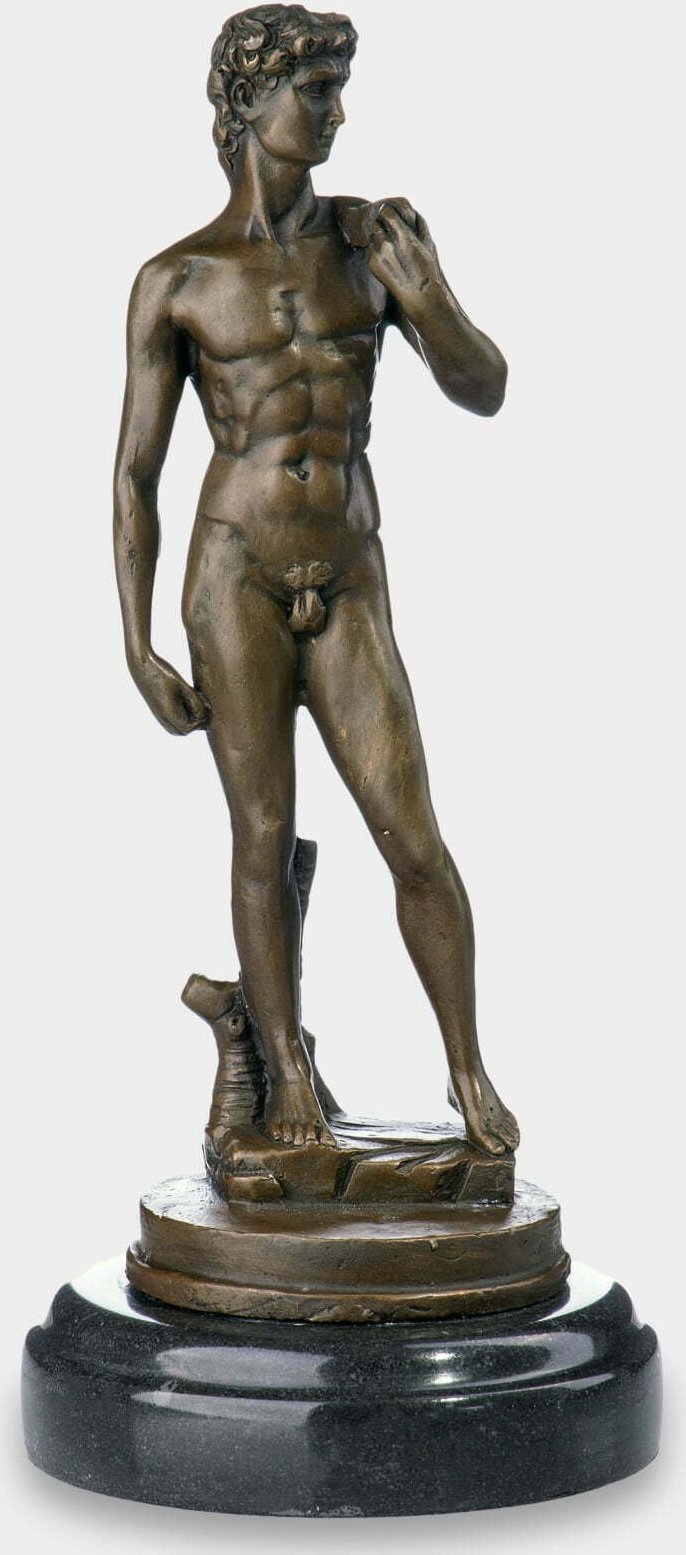 rzezbyzbrazu Dawid wg Michała Anioła Rzeźba z Brązu