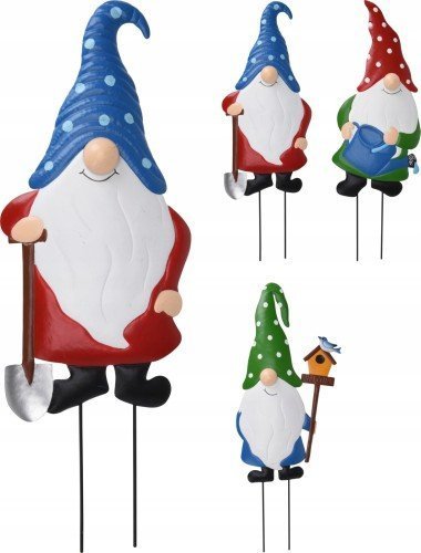 Koopman Krasnal na patyku dekoracja do ogrodu 64 cm