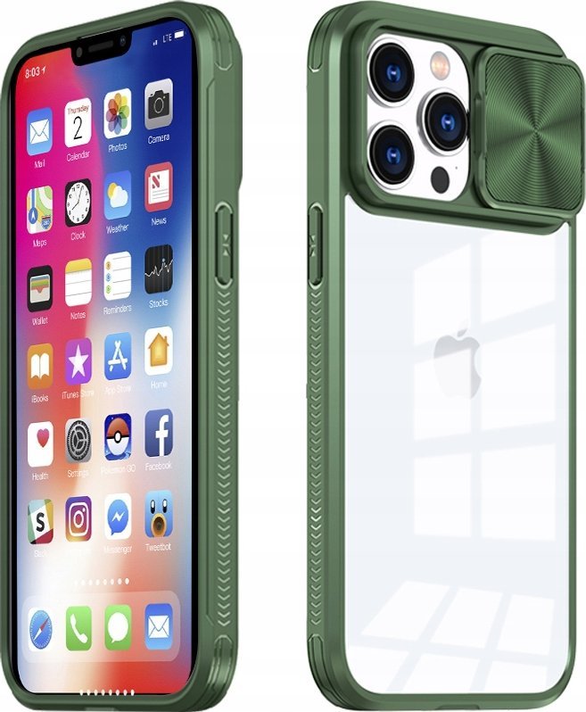 Maxximus MX CAMSLIDER IPHONE 12 / 12 PRO (6.1) GREEN / ZIELONY