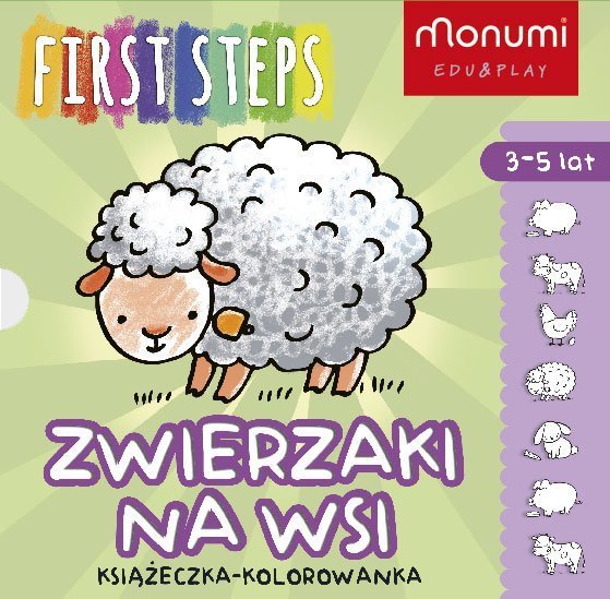 Monumi KSIĄŻECZKA HARMONIJKA - Zwierzaki na wsi