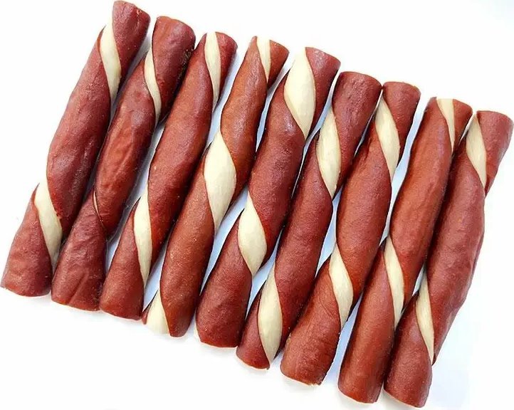 ALDA Alda Pałki Kolagenowe dla Psa z Kaczką 12cm 500g