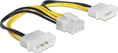 Delock DELOCK Kabel DELOCK 8Pin Eps(F) -2x Molex 4Pin 83410