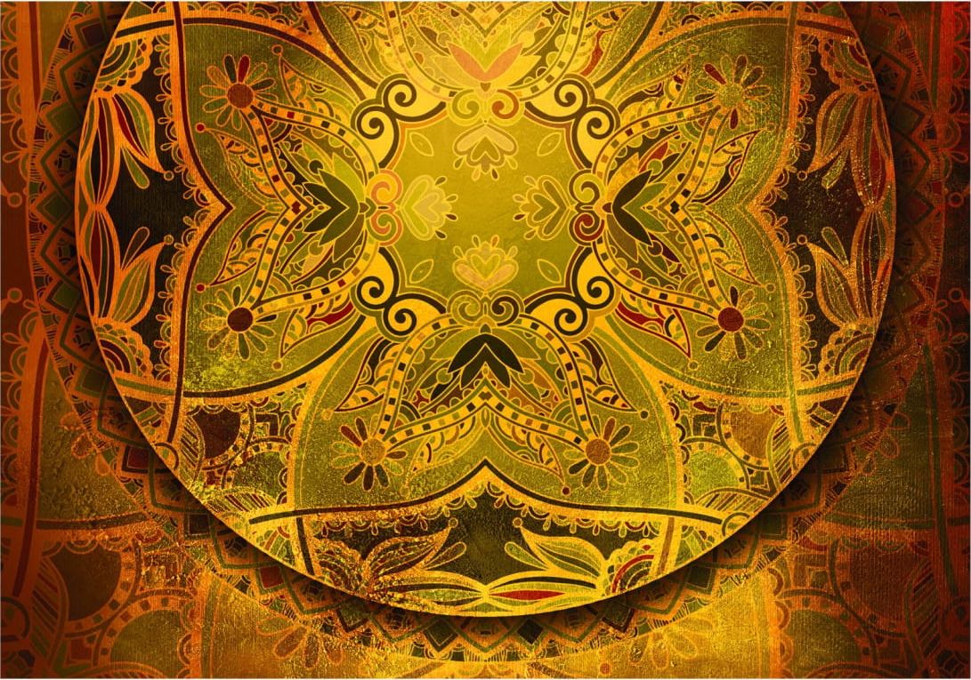 DecoNest Fototapeta - Mandala: Złoty poemat - 200X140
