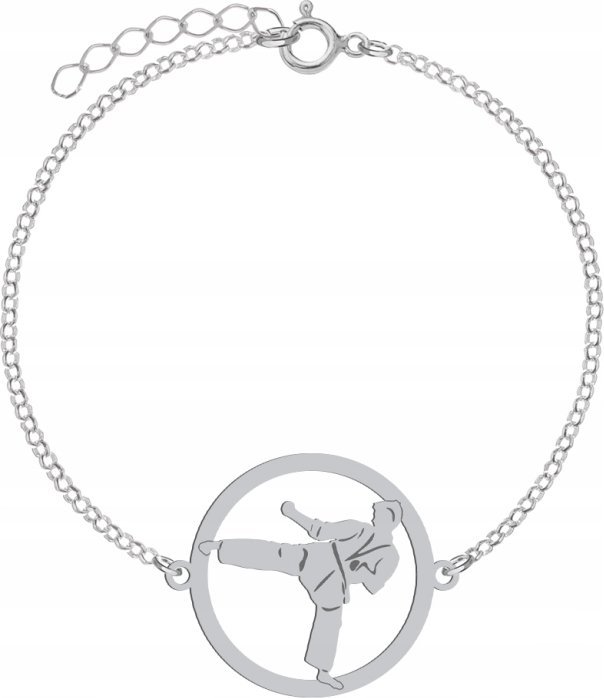 Radziszewska Jewellery Srebrna Bransoletka Ju-jitsu GRAWER GRATIS