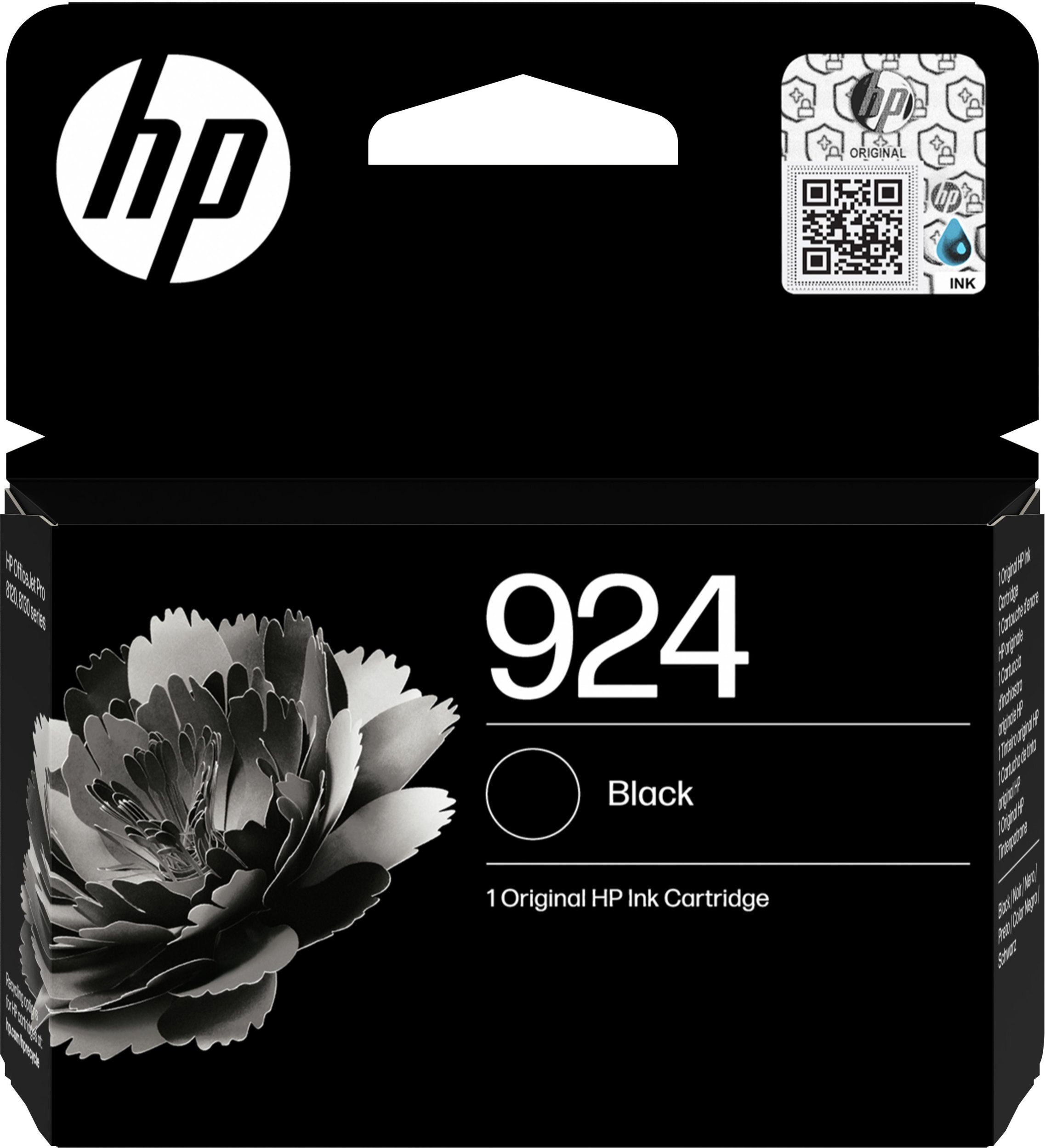 HP Oryginalny wkład z czarnym atramentem 924