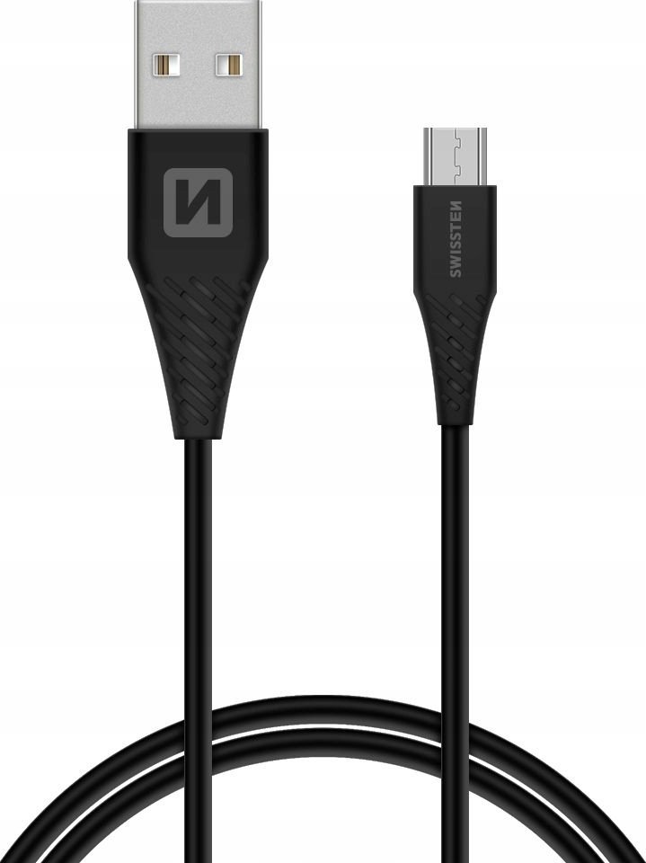 Kabel USB Swissten USB-A - microUSB 1.5 m Czarny (71504303)