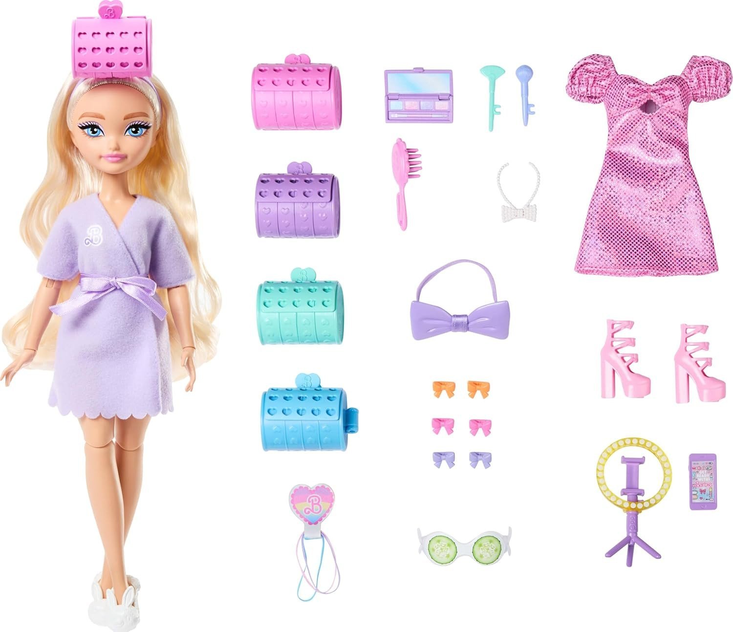 Lalka Barbie Mattel Dream Besties Malibu + akcesoria do stylizacji (JGG38)