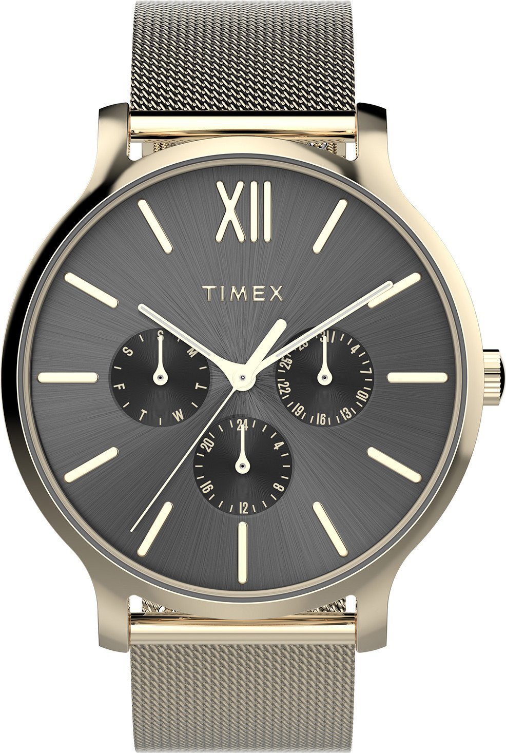 Zegarek Timex Zegarek damski Timex TW2W20000 złoty