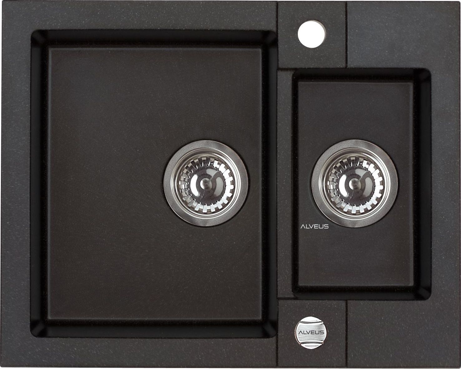 Zlewozmywak Alveus Rock 80 granitowy czarny