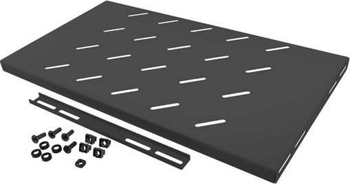 Lanberg Półka do szafy 19" 450mm czarna (AK-1001-B)