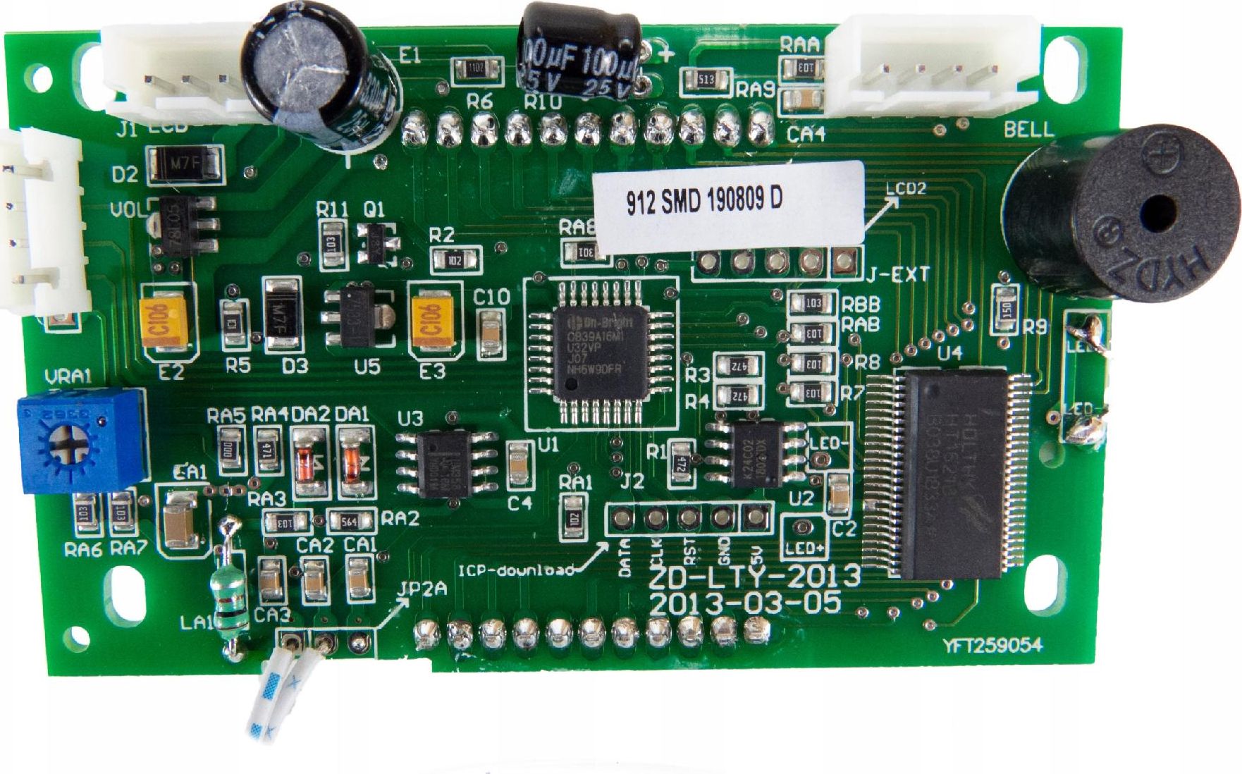 Techrebal Wyświetlacz LCD niebieski do Hot-Air ZD-912