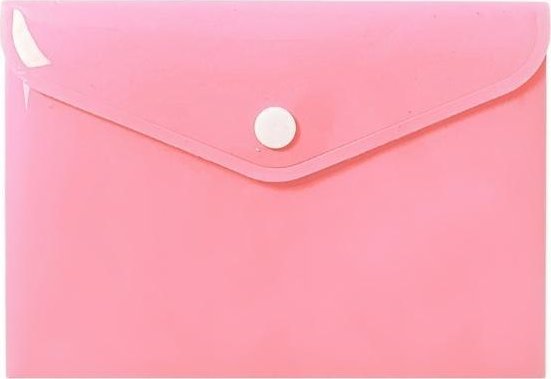 Teczka koperta A6 PP pastel różowa