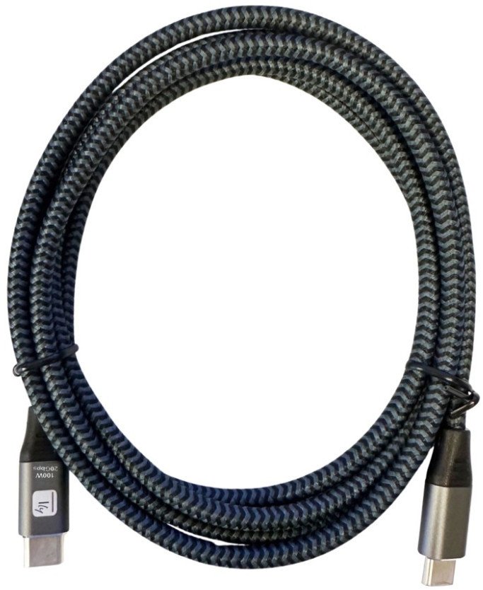 Kabel USB Techly USB-C - USB-C 2 m Czarny (TLY_622403)