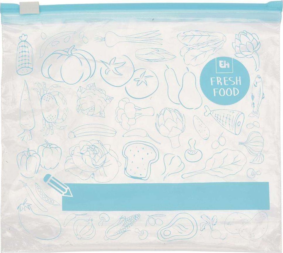 Excellent Houseware Worki woreczki torebki strunowe do przechowywania żywności 15 x 1L