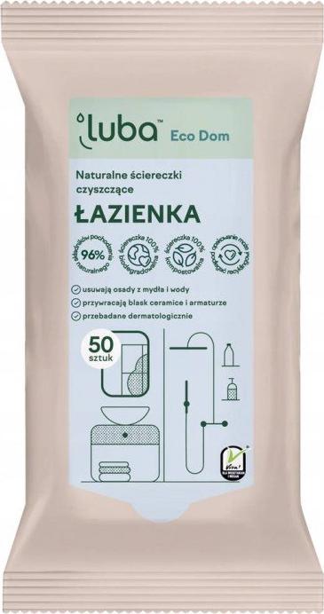 Luba LUBA_Eco Dom naturalne ściereczki czyszczące Łazienka 50szt
